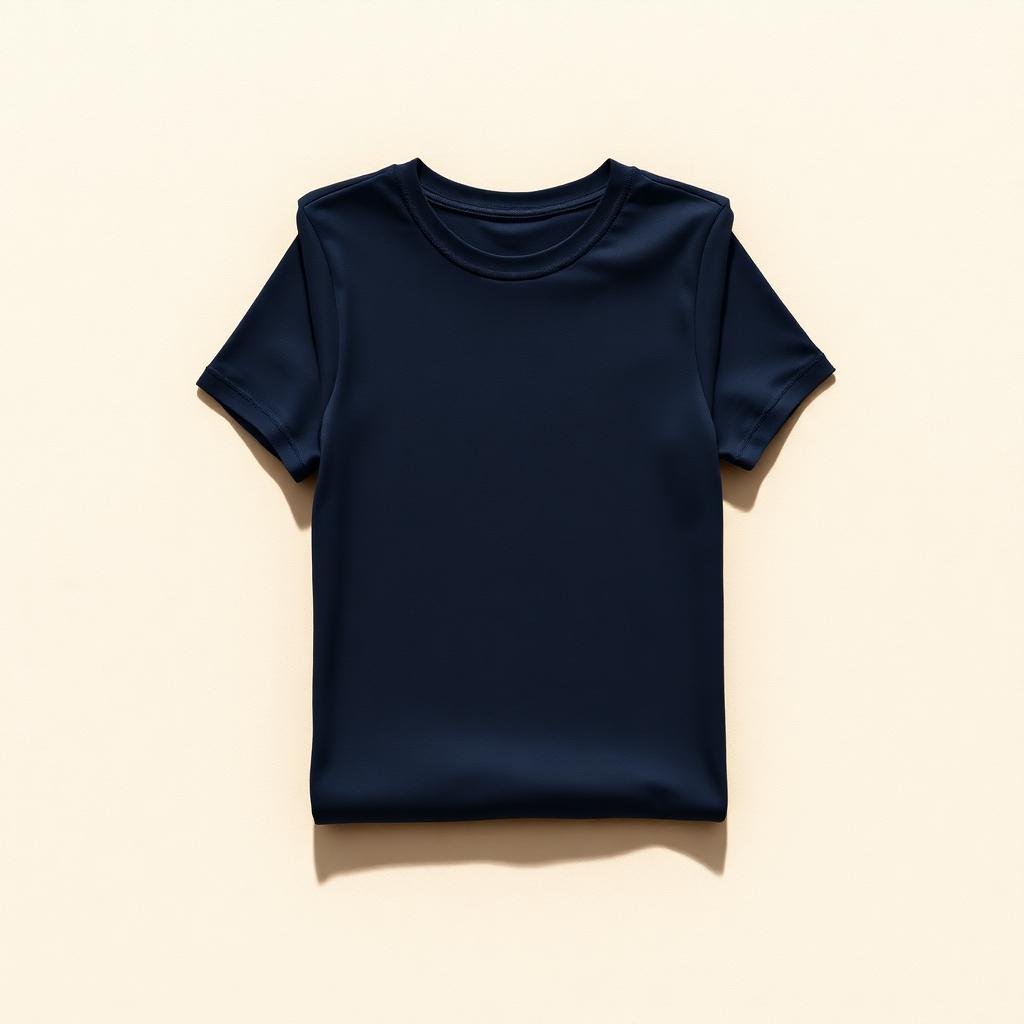 Folded Deep Navy basic tee